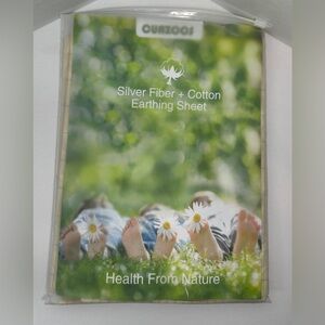 NEW CURZOOS Silver Fiber + Cotton Earth Pillow Case 76 x 51cm